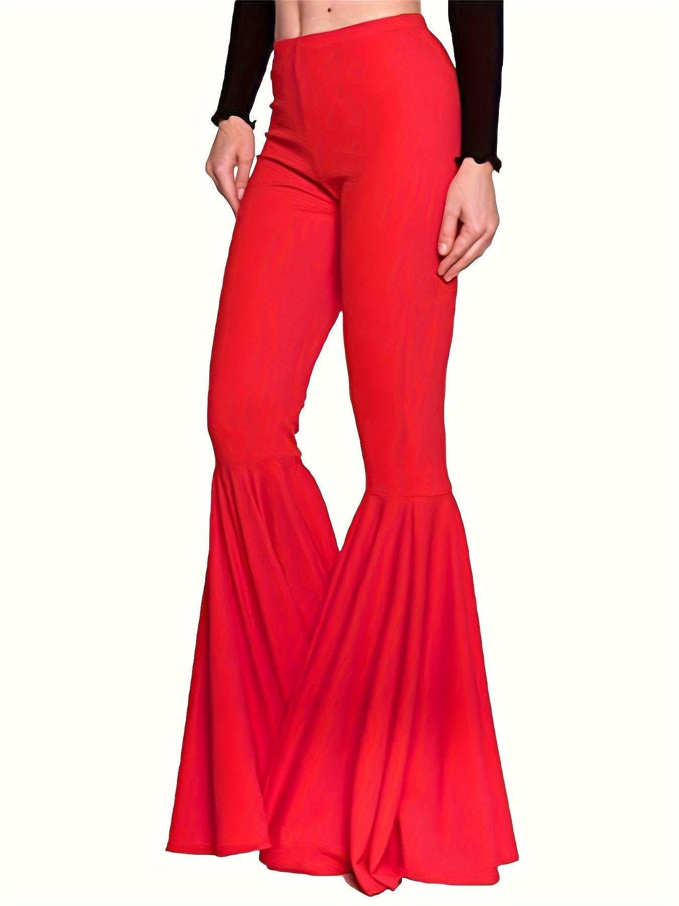 Ropa de mujer Pantalones acampanados sueltos de talla grande