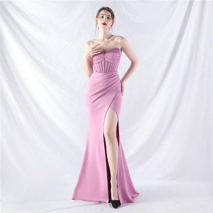 Boning Corset Vest Waist Tight Heavy Industry Bead Shaping High End Evening Dress