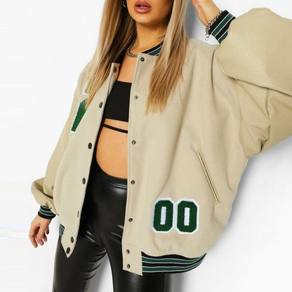 Vêtements pour femmes veste universitaire femmes automne hiver Hip Hop polaire veste rembourrée