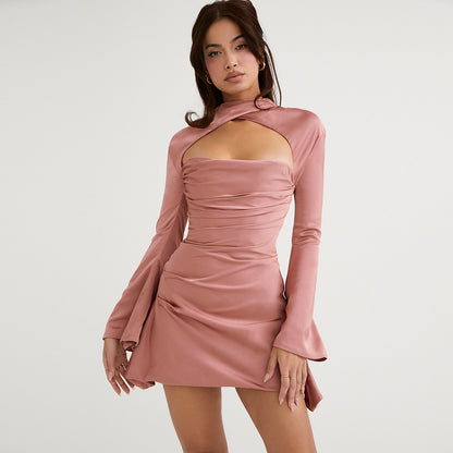 Robe d'été coupe cintrée, Sexy, ajourée, dos nu, haute qualité, tenue pour femme