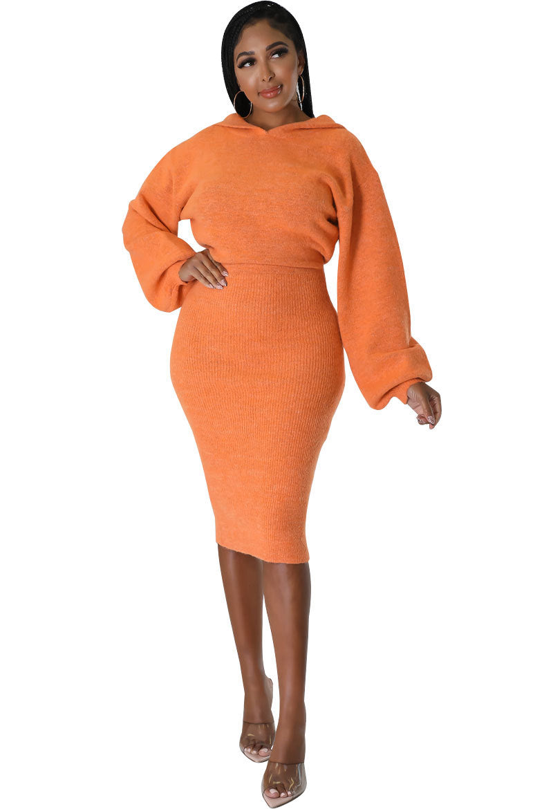 WomenClothing Dress Long Sleeve Solid Color Dress Autumn