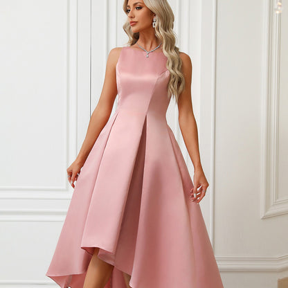 Femmes élégantes dame Satin grande robe Barbie robe de princesse coupe ajustée robe de soirée robe