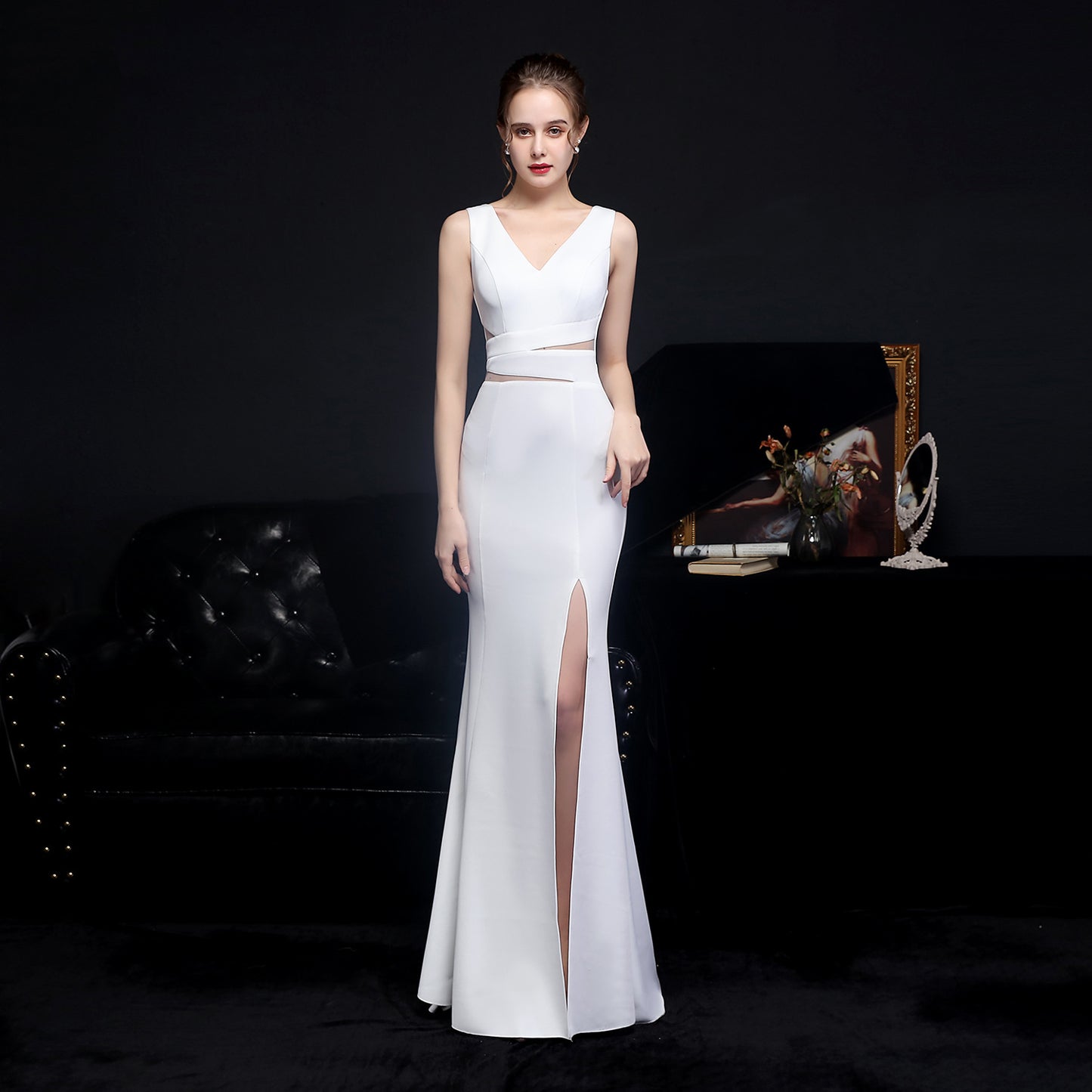 Toast Dress Bride Long Appreciation Dinner Slim Fit Fishtail Dress Wedding Car Model Exhibition Cocktail Dress