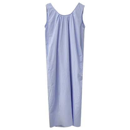 Korean High Grade Sleeveless Vest Dress Summer Sneaky Design Backless Dress Can Be Outerwear Homewear