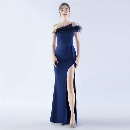 Craft Order Ostrich Feather Party Dinner Show Etiquette Evening Dress