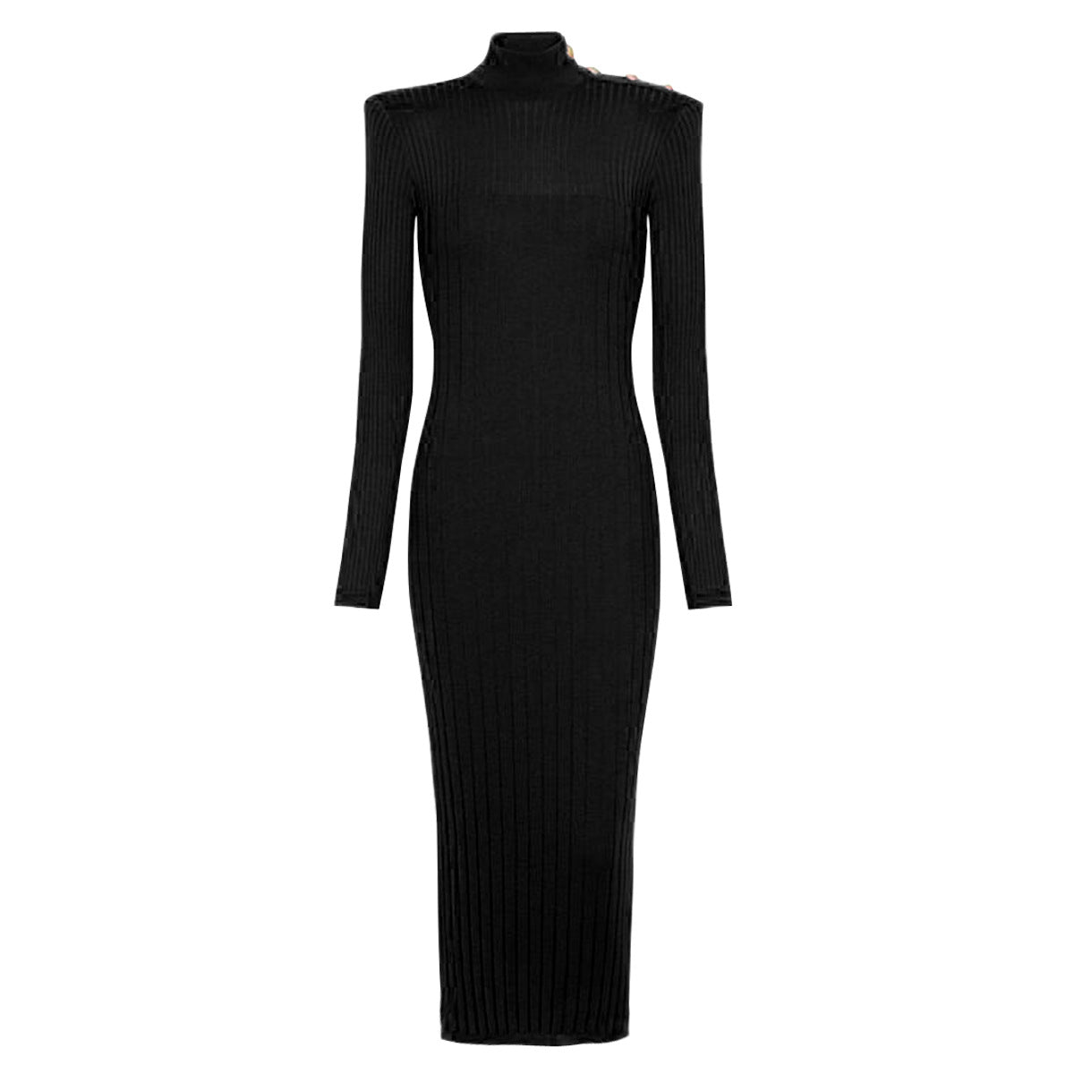 Spring Autumn High Quality Long Sleeved Knitted Dress Slim Fit Slimming Bottoming