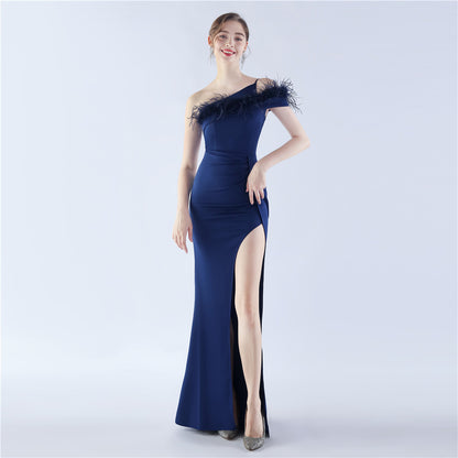 Craft Order Ostrich Feather Party Dinner Show Etiquette Evening Dress