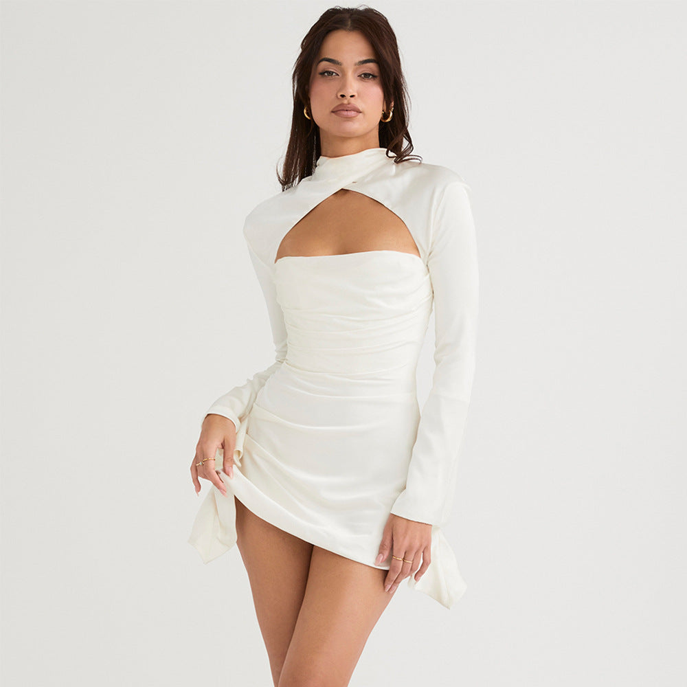 Robe d'été coupe cintrée, Sexy, ajourée, dos nu, haute qualité, tenue pour femme