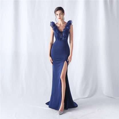 Organza Wedding Dinner Annual Meeting Evening Dress