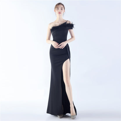 Craft Order Ostrich Feather Party Dinner Show Etiquette Evening Dress