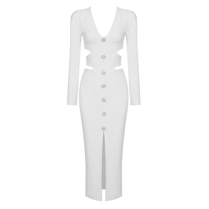 Robe rétro blanche amincissante française de haute qualité tricotée Slim Fit pour femmes, vêtements pour le printemps et l'été