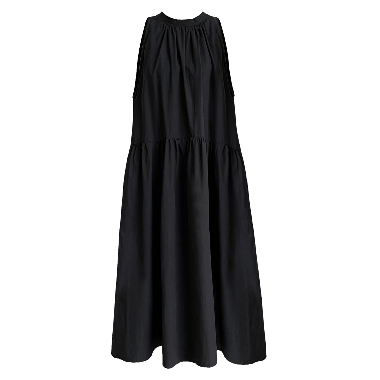 Relaxed Lazy Sleeveless Halter Dress Summer Elegant Big Hem off the Shoulder Sling Dress