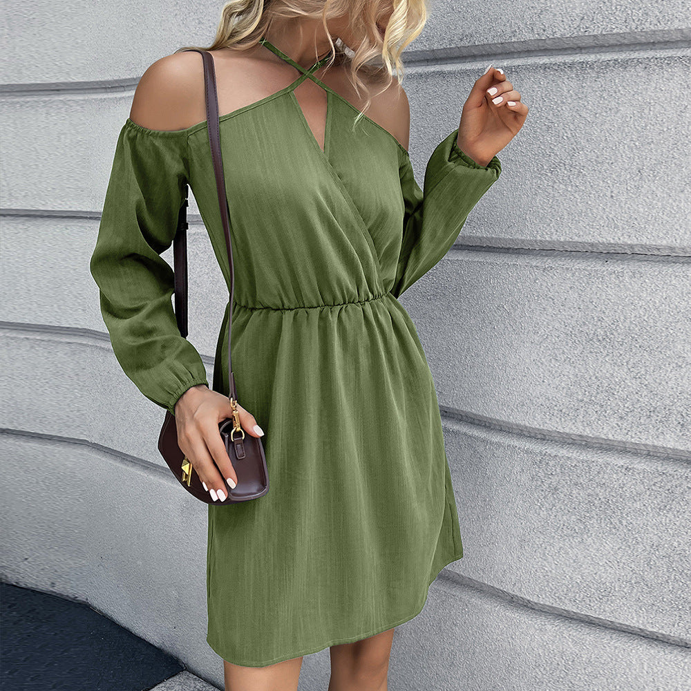 Women Clothing Spring Dress Women Sexy Backless Halter Dress Women