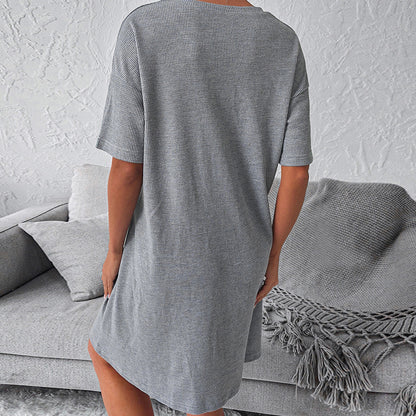 Daily Office Minimalist Home Dress Summer Loose Comfortable Nightdress for Women