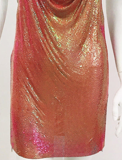 Vêtements pour femmes Robe à sequins en métal Robe sexy de soirée en boîte de nuit Robe sexy à enfiler