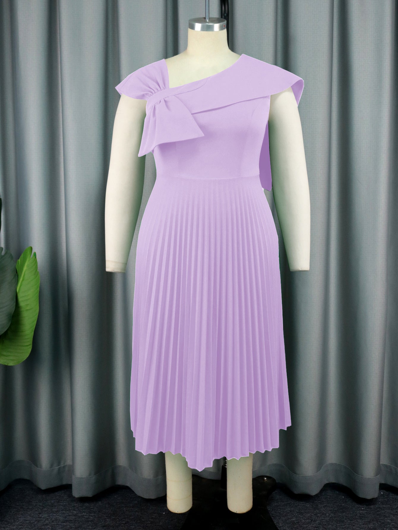 Women Clothing Pleated Dress Casual Comfortable Office Sleeveless Dress Dress