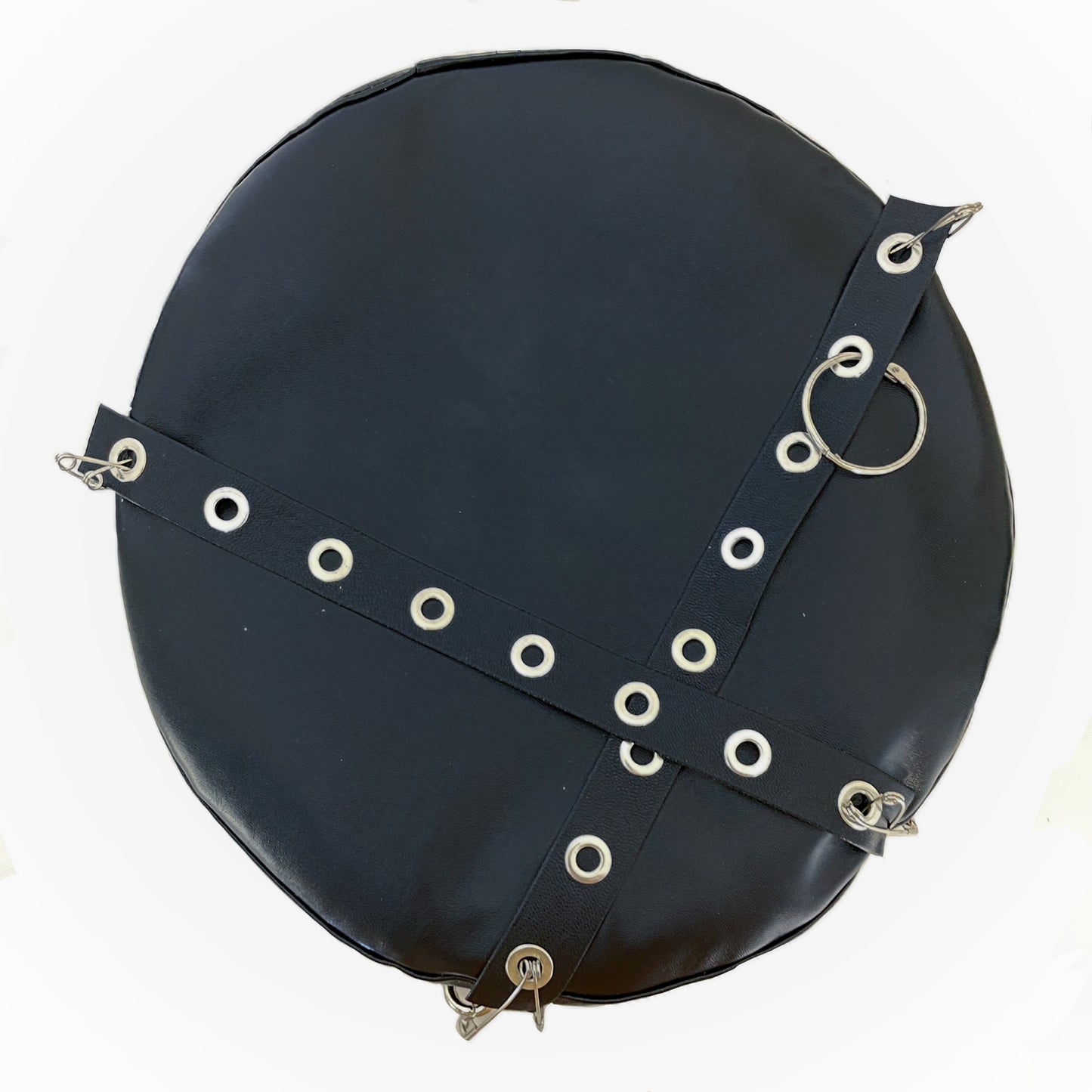 Pu Leather Punk Chain Studded Beret