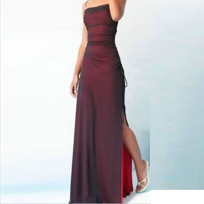 Elegant Split Sling Prom Evening Dress