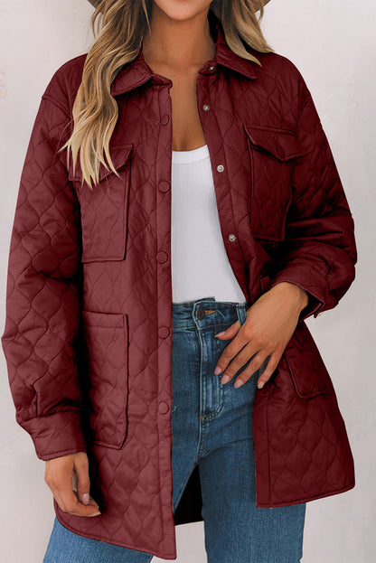 Manteau d'hiver à col boutonné