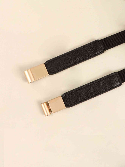 Ceinture fine élastique en PU