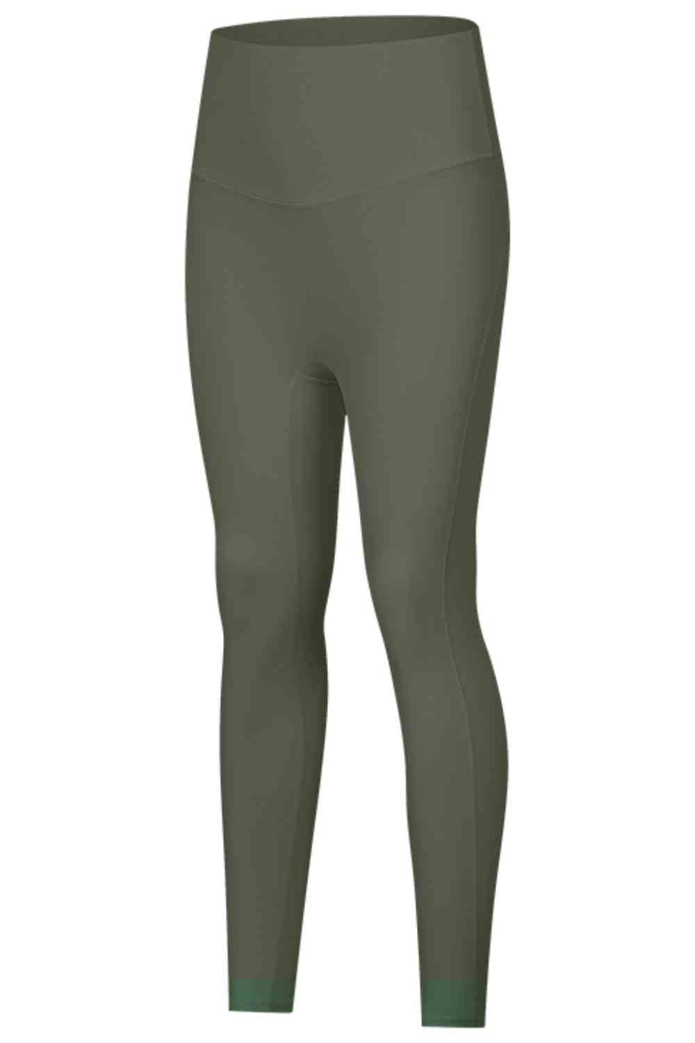 Leggings de yoga con cintura ancha y talle alto sin costuras