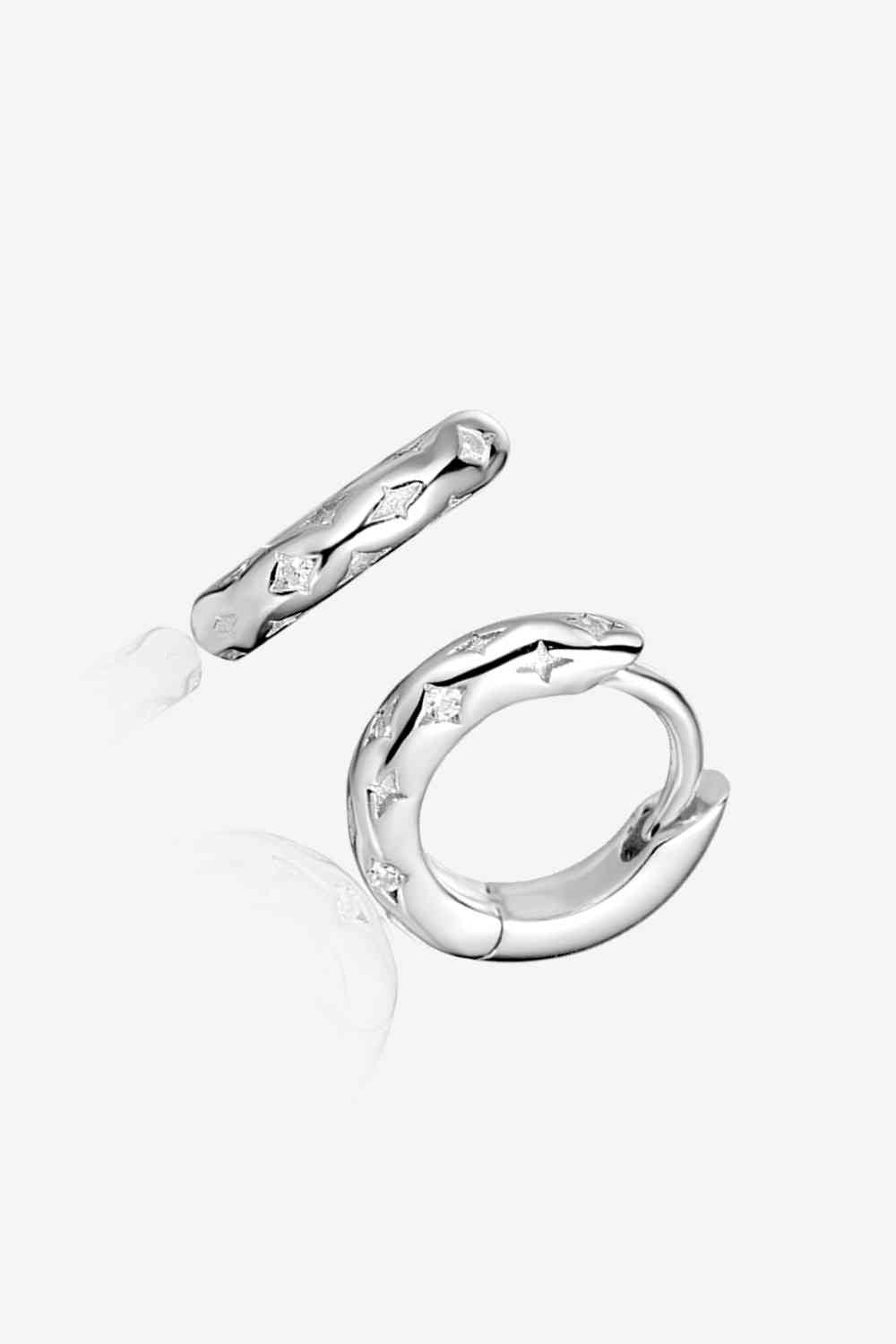 Boucles d'oreilles Huggie en argent sterling 925