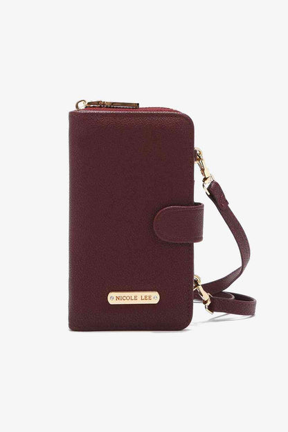 Nicole Lee USA Two-Piece Crossbody Phone Case Wallet