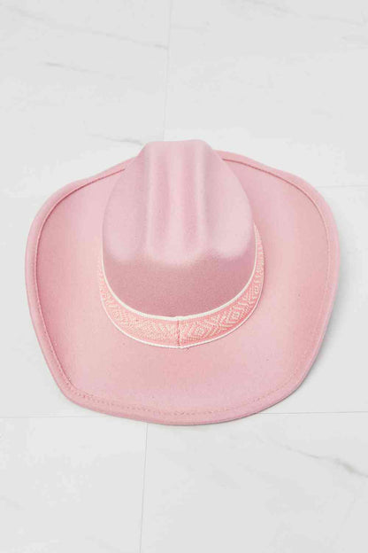 Sombrero de vaquero Fame Western Cutie en rosa