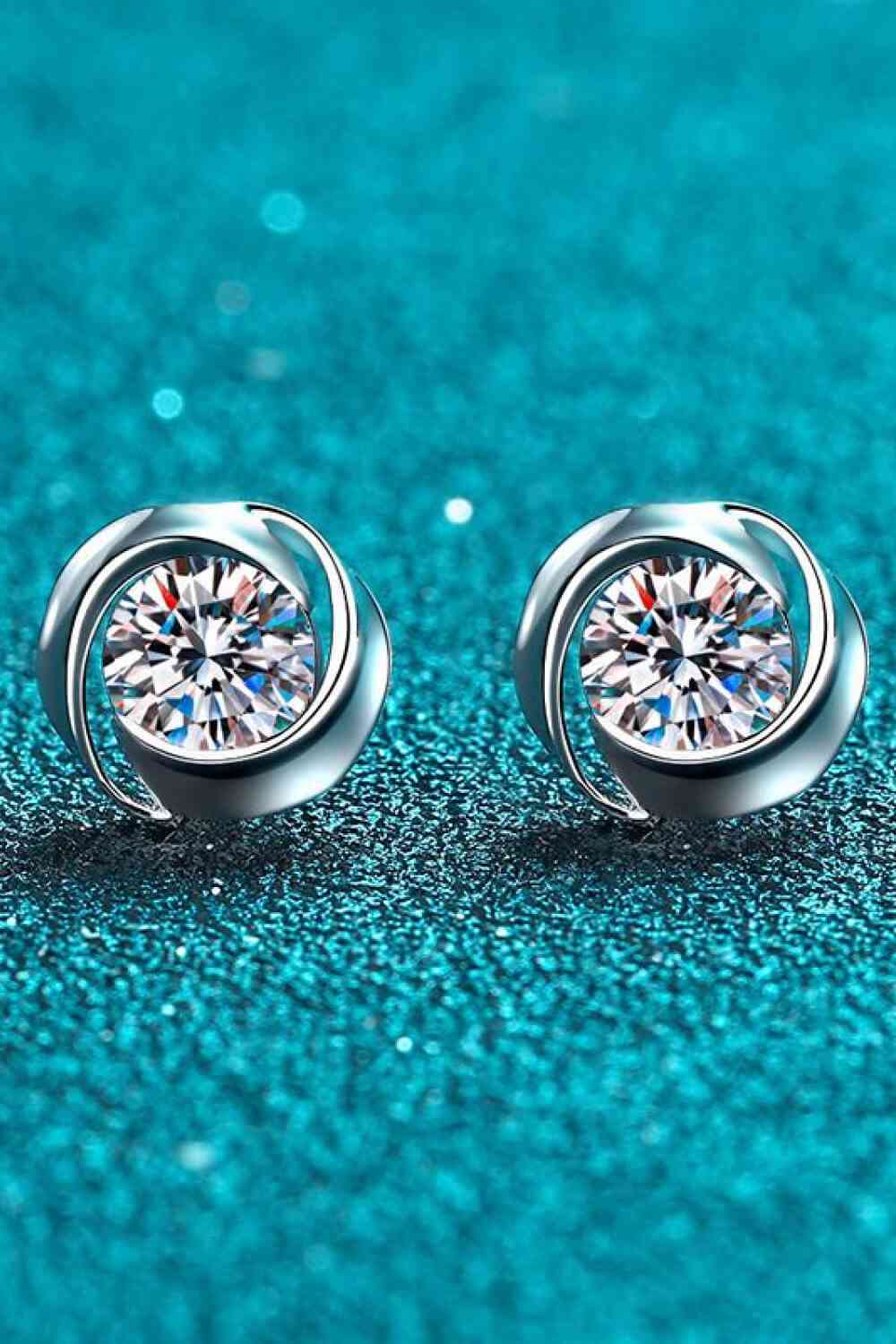 Boucles d'oreilles à tige en moissanite Feeling Fun