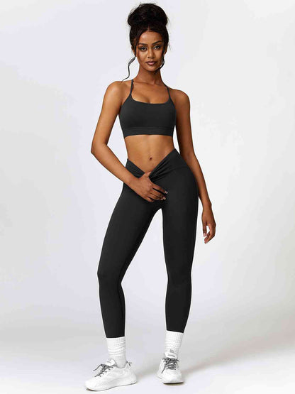 Conjunto de sujetador deportivo y leggings