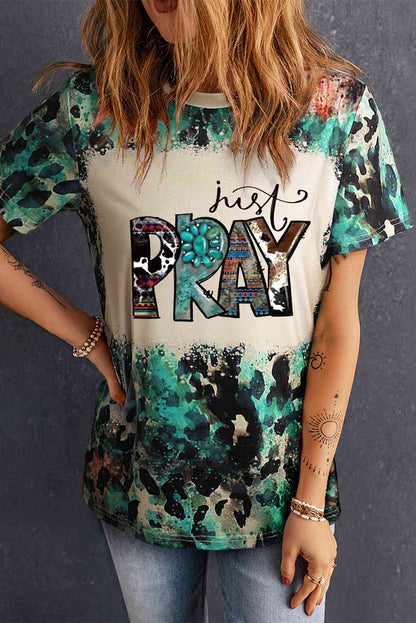 Camiseta con gráfico JUST PRAY