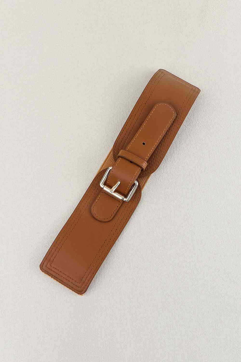 Ceinture large élastique en PU