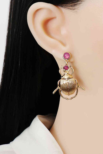 Bug Shape Dangle Earrings