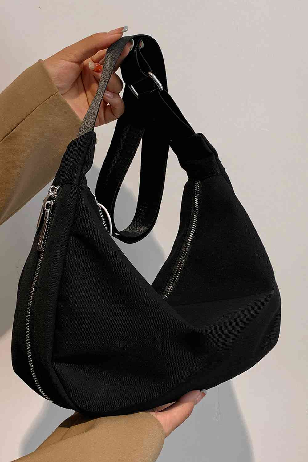 Bolso bandolera grande de nailon