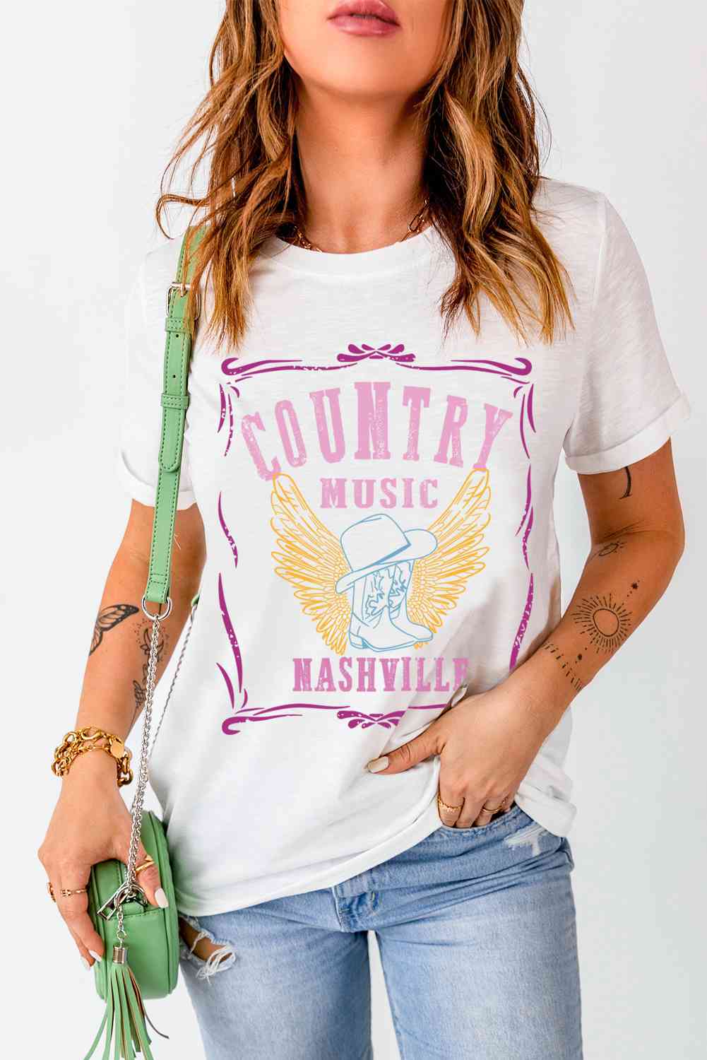 Camiseta gráfica COUNTRY MUSIC NASHVILLE