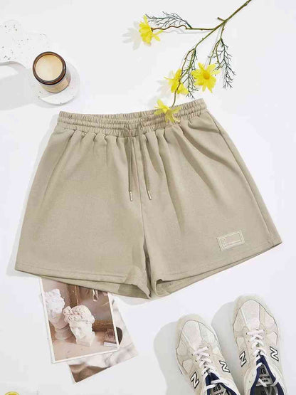 Drawstring Waist Shorts