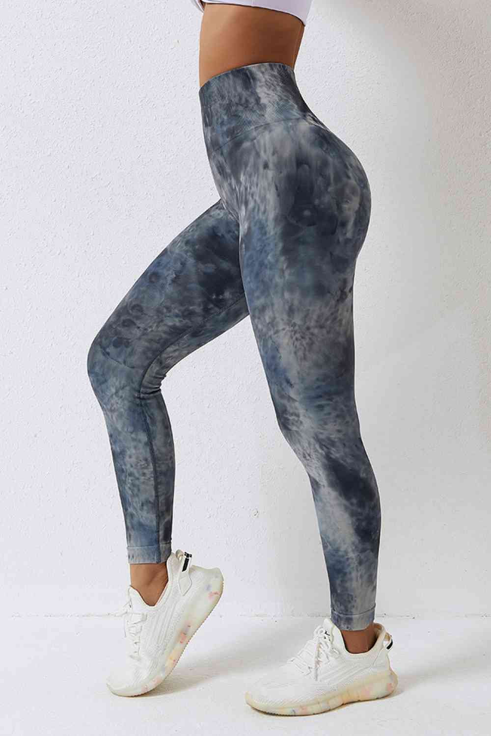 Pantalon de sport long tie-dye taille haute