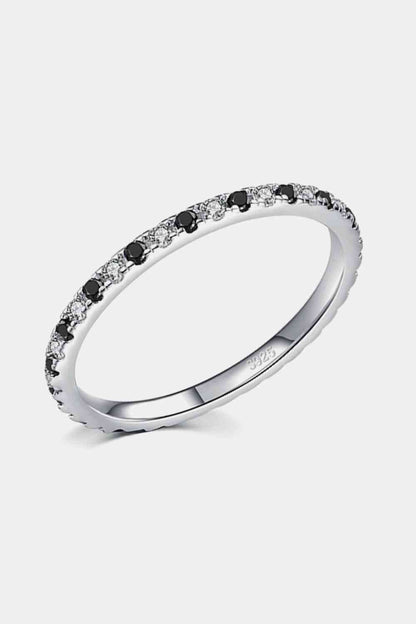 Bague en argent sterling 925 et zircone cubique