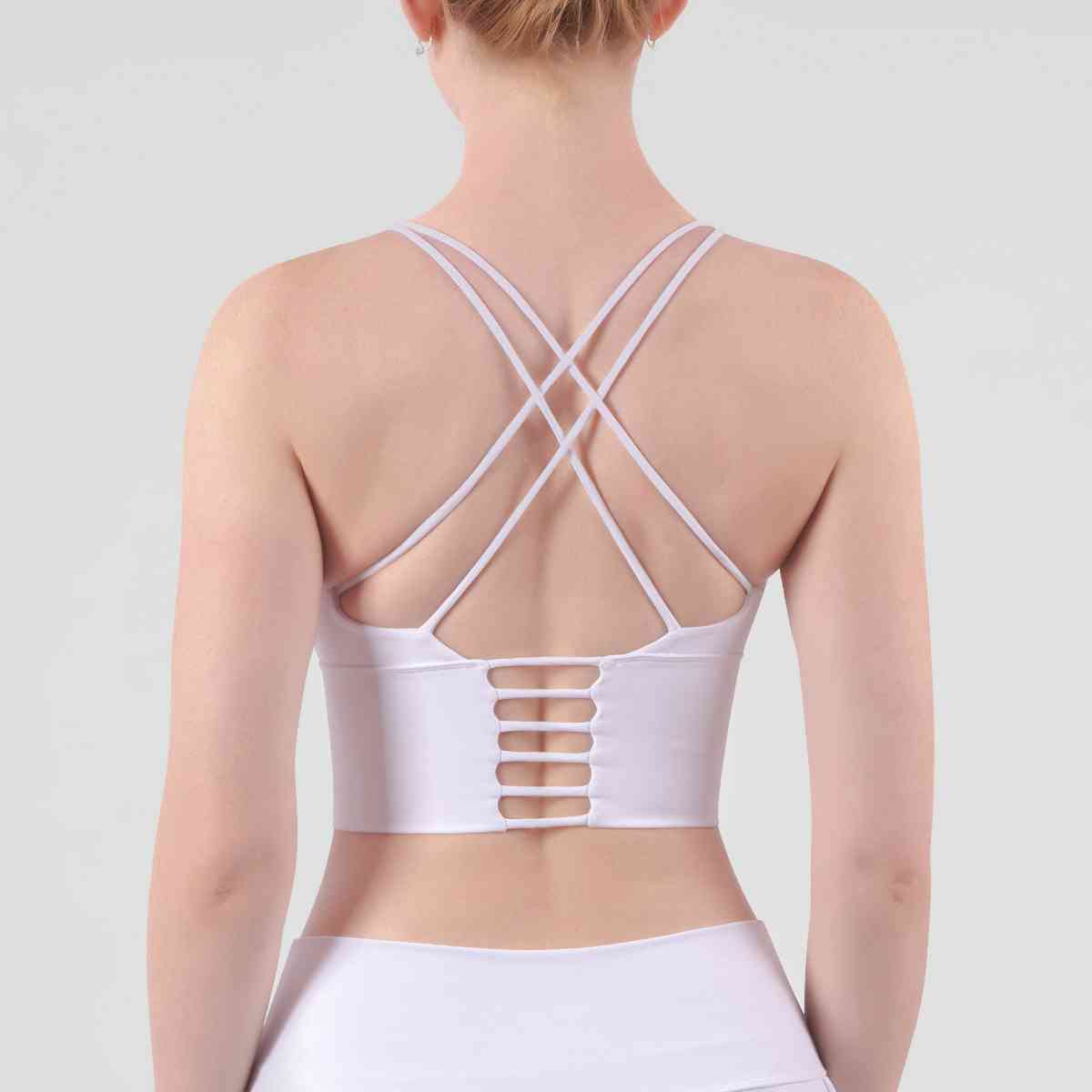 Soutien-gorge de sport croisé