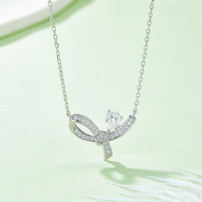 Collier en argent sterling 925 Moissanite