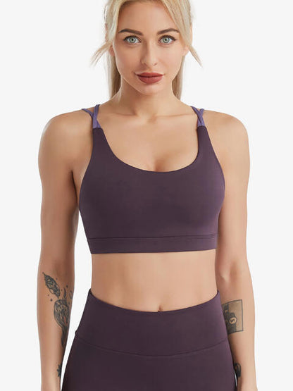 Soutien-gorge de sport croisé