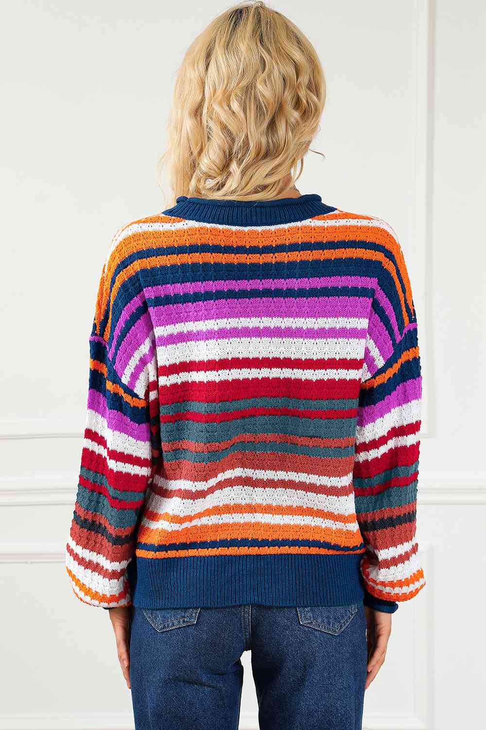 Striped Round Neck Sweater