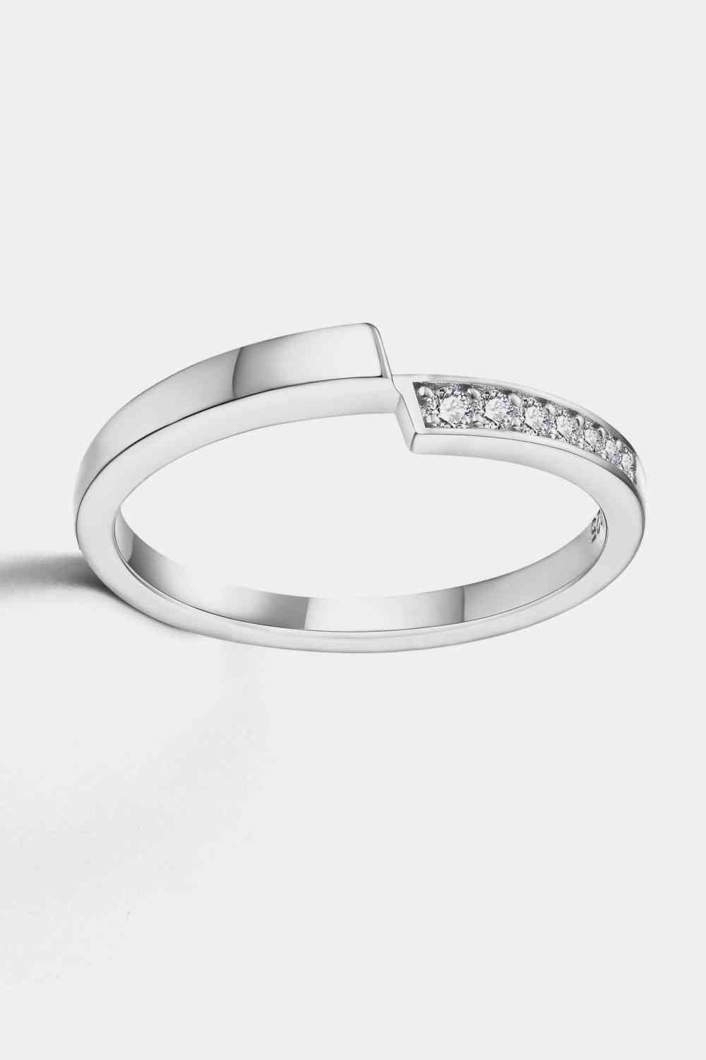 Bague en argent sterling 925 moissanite