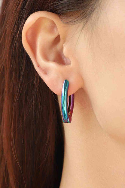 Boucles d'oreilles Huggie multicolores Bring It Home