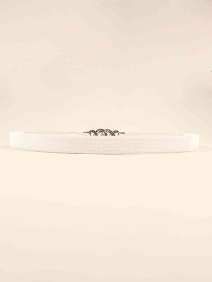 Zinc Alloy Buckle Elastic PU Belt