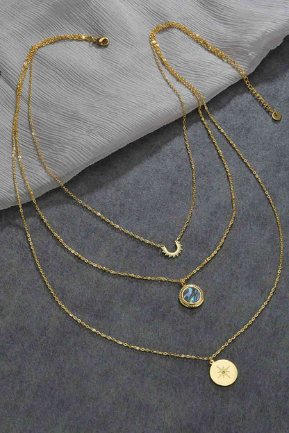 Collier en acier inoxydable à trois couches