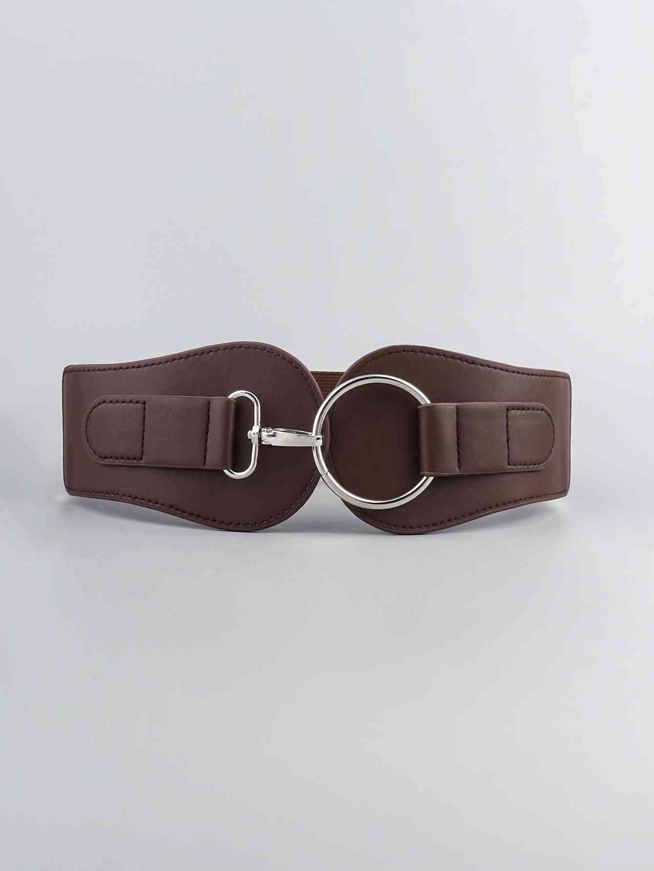 Ceinture large élastique en PU