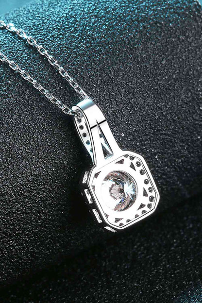 Collier moissanite adoré de 1 carat