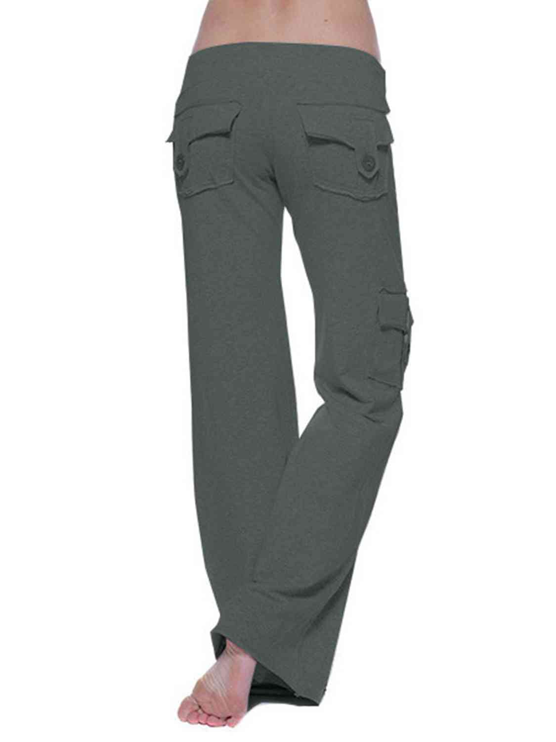 Pantalon taille moyenne avec poches