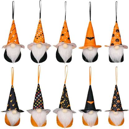 Surtido de widgets colgantes de gnomos de elementos de Halloween de 2 piezas